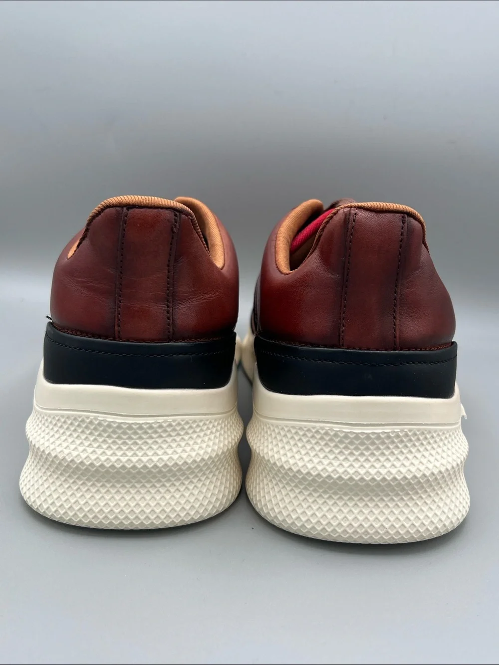 Stacy Adams Chestnut Leather Oxfords